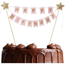 Brain Giggles Brain Giggles Happy Birthday Cake Topper, Pink