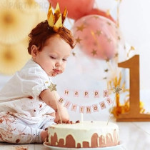 Brain Giggles Brain Giggles Happy Birthday Cake Topper, Pink