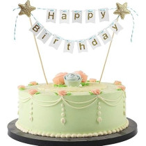 Brain Giggles Brain Giggles Happy Birthday Cake Topper, White