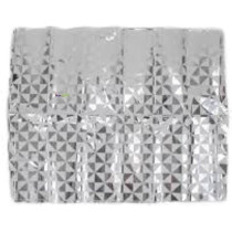 Brain Giggles Metallic Foil Curtain, Shimmering Fringe Tinsel Backdrop For Birthday Party Decoration, Pack Of 2, Silver