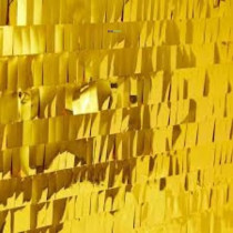Brain Giggles Metallic Foil Curtain, Shimmering Fringe Tinsel Backdrop For Birthday Party Decoration, Pack Of 1, Gold