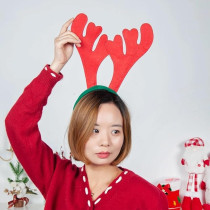 Brain Giggles Christmas Headband For Kids And Adults, Reindeer Hair Band, Kids Party Headwear, Fun Holiday Christmas Hair Accessories For Girls And Women, Red And Green