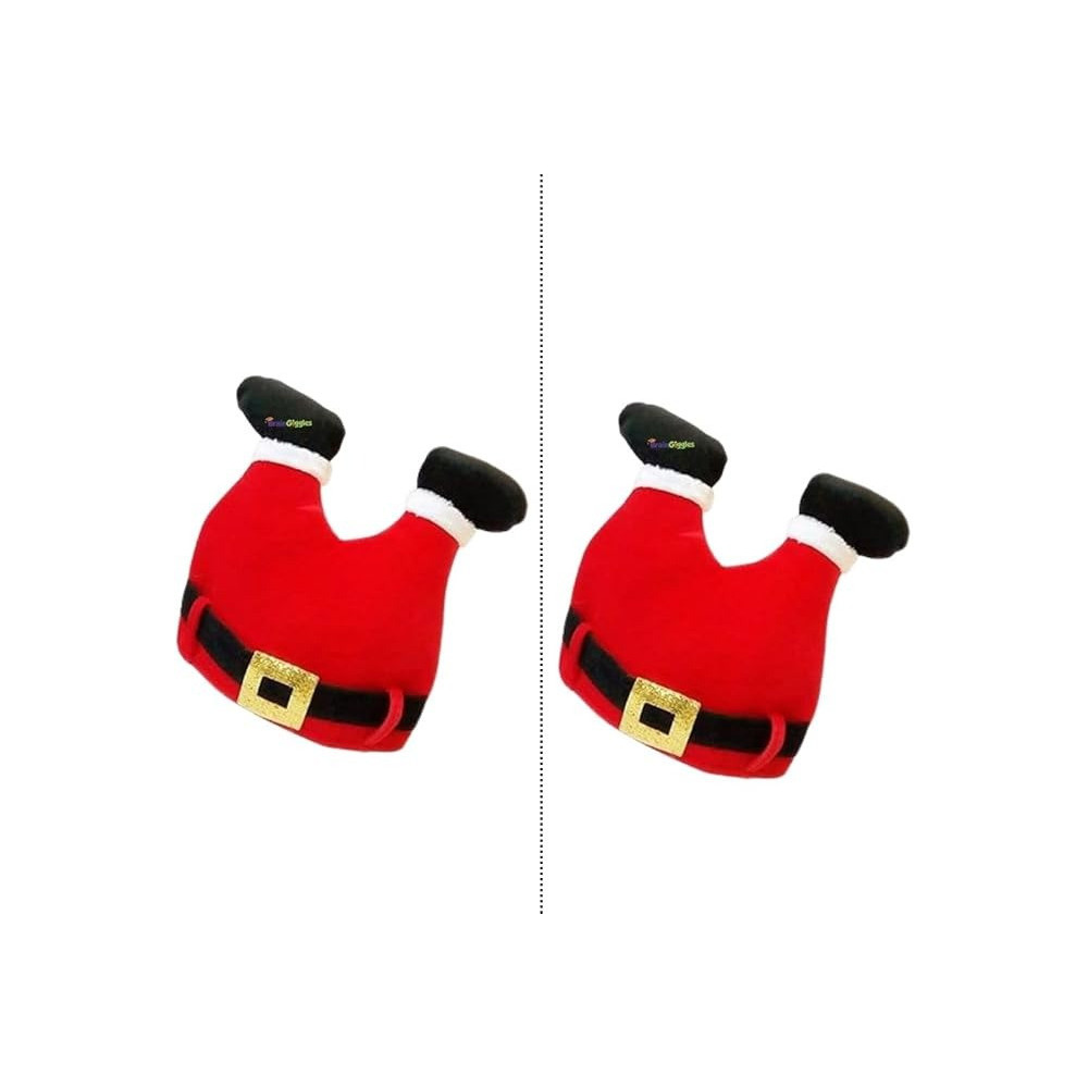 Brain Giggles Novelty Christmas Hats Festive Work Fancy Christmas Hat Clown Pants Legs Kids Adult Christmas Cap For Christmas Party Dress Up, Leg Hat, Set Of 2