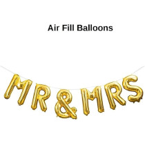 Brain Giggles 8 Pcs Mr And Mrs Couple Balloon/Birthday, Valentine, Engagement, Wedding, Anniversary, Reception Foil Balloons For Party Decoration