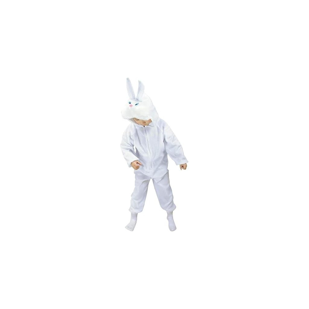 Brain Giggles Rabbit Costume For Kids 1-6 Years, Animal Costumes For Kids, Rabbit Jumpsuit Halloween Costume For Kids, Rabbit Costume For Toddlers, Medium