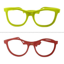 Kids Eyeglasses With Adjustable Strap And Hard Case, Unbreakable, Durable, Flexible Frames For Active Children, Yellow And Red (Cr-01)