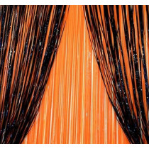 Brain Giggles Metallic Foil Curtain For Graduation Decorations, Photo Booth Props Backdrop Metallic Curtain For Birthday Party Decoration, Anniversary Decoration, Black, Pack Of 2