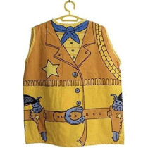 Brain Giggles Cowboy Costume For Kids With Yellow Coat And Cap For Halloween, Cosplay And Dress-Up For 3-8 Years, Yellow