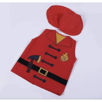 Brain Giggles Fireman Costume For Kids With Dress And Cap For Halloween, Cosplay And Fancy Dress For 3-8 Years, Orange