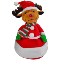 Brain Giggles Led Musical Christmas Hats For Adults And Kids, Christmas Decorations For Home, Dancing And Singing Santa Hat
