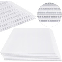 5 Pieces Corrugated Plastic Sheet 5Mm Thick Corrugated Poster Board Blank Plastic Board Sheets Corrugated White Cardboard Corrugated Plastic Sign Board, Art And Craft, Rectangle 39*34 Cms
