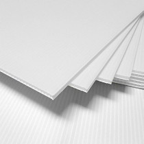 5 Pieces Corrugated Plastic Sheet 5Mm Thick Corrugated Poster Board Blank Plastic Board Sheets Corrugated White Cardboard Corrugated Plastic Sign Board, Art And Craft, Square, 44Cms