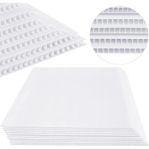 5 Pieces Corrugated Plastic Sheet 5Mm Thick Corrugated Poster Board Blank Plastic Board Sheets Corrugated White Cardboard Corrugated Plastic Sign Board, Art And Craft, Rectangle, 44 X 39 Cms