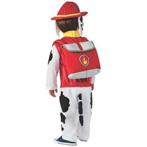 Brain Giggles Patrol Marshall Costume, Complete Pup Suit With Backpack Fire Fighter Costume For Kids For Boys, Medium