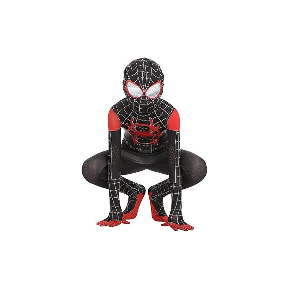 Brain Giggles Superhero New Spiderman Character Costume For Kids, Halloween Costume, Spiderman Suit With Mask, Medium