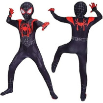 Brain Giggles Superhero New Spiderman Character Costume For Kids, Halloween Costume, Spiderman Suit With Mask, Large