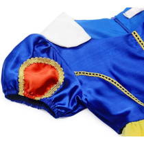 Brain Giggles Princess Snow White Costume With Cape Girls Dress For Halloween, Cosplay And Parties, Medium