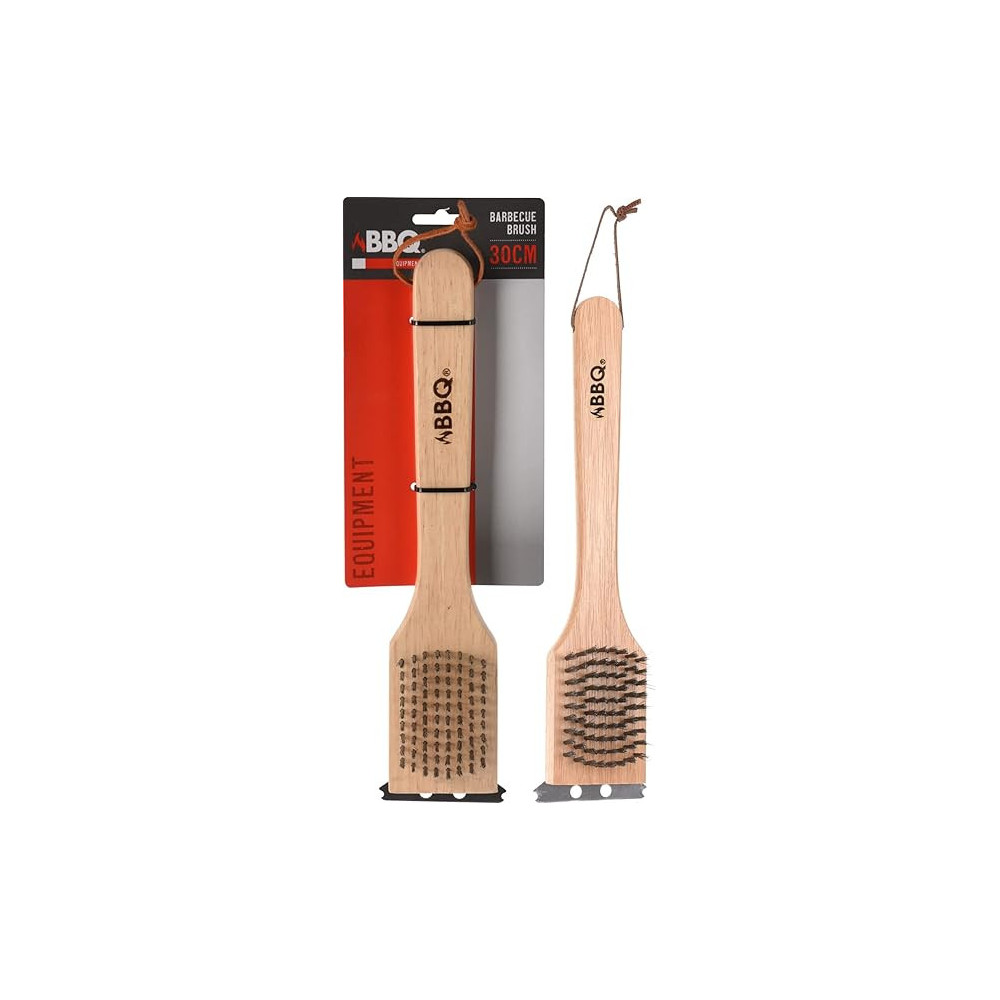 Koopman Wooden BBQ Brush 30 x 6.5 x 3.5 cm