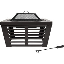 La Hacienda Durable, Versatile Bronze Steel Fire Pit