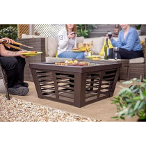 La Hacienda Durable, Versatile Bronze Steel Fire Pit