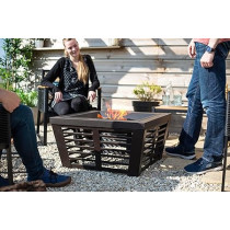 La Hacienda Durable, Versatile Bronze Steel Fire Pit