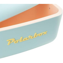 Polarbox 12L Classic Cooler Box Stylish Design With Adjustable Leather Strap And Superior Insulation for Outdoor Adventures And Parties, Sky Blue