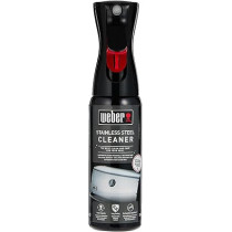 Weber Stainless Steel Cleaner, Cleans the Exterior Of Grill Easily 300ml, Black