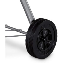 Weber 57cm Iconic Design Premium Quality Bar B Round Kettle Charcoal Grill With Lid And Wheels, Black