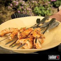 Weber Elevations Tiered Stainless Steel Skewers Set Of 8 Pieces