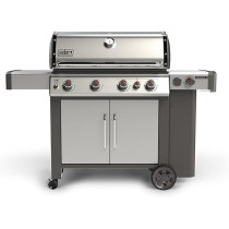 Weber Genesis E-435 Premium With 435 GBS Gas Grill, Extra Large Folding Fable For Preparing And Serving, Black