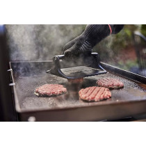 Weber Weighted Cast Iron Griddle Grill Press, Black