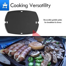 Weber Cast Iron Grill Griddle Insert Q 300 And 3000 Series, Iron Grill Plate