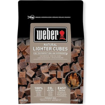 Weber Natural Brown Lighter Cubes, Pack Of 48 Pcs