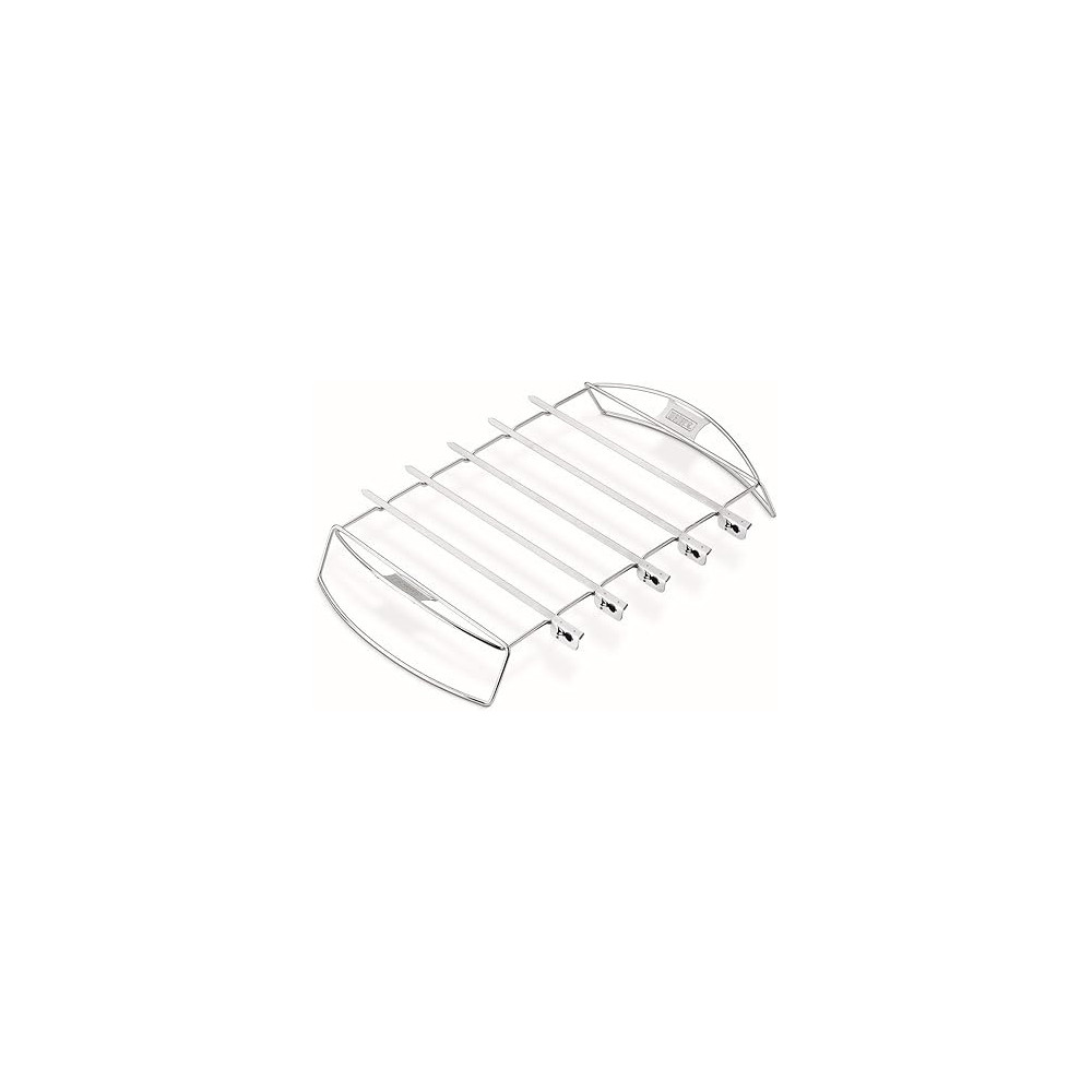 Weber Stainless Steel Kabab Grilling Rack With 5 Skewers
