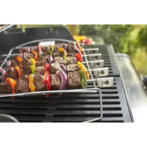 Weber Stainless Steel Kabab Grilling Rack With 5 Skewers