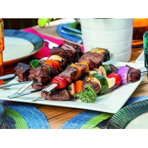 Weber Stainless Steel Kabab Grilling Rack With 5 Skewers