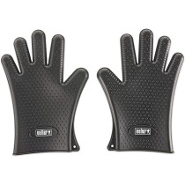 Weber Reusable Heat Resistant Silicone Grilling Glove, Black