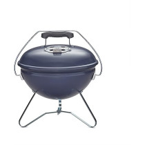Weber Portable Smokey Joe 14 inch Premium Charcoal Grill, Blue