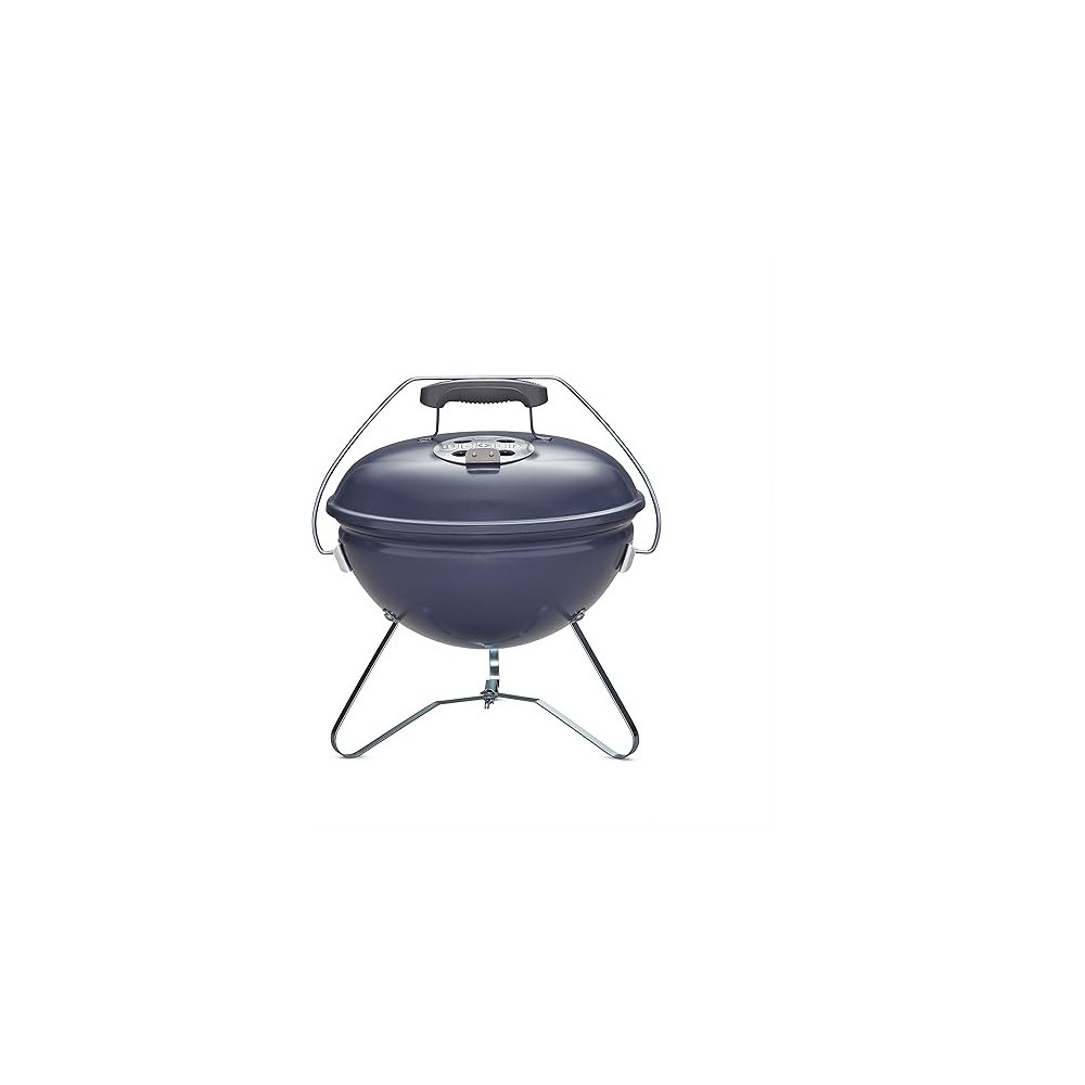 Weber Portable Smokey Joe 14 inch Premium Charcoal Grill, Blue