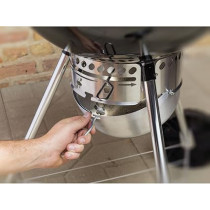Weber 22 Inch Original Kettle Premium Charcoal Grill, Black