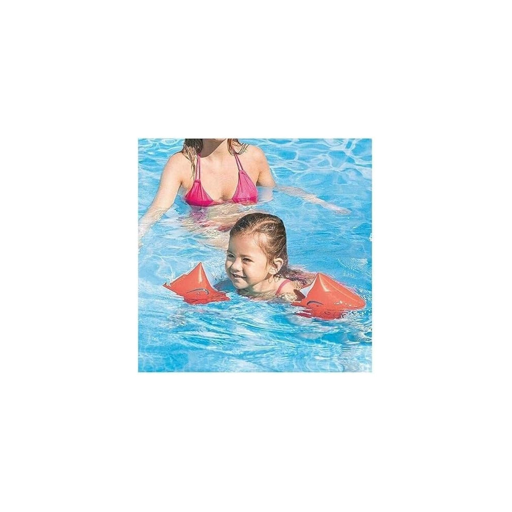 Intex Deluxe Arm Bands, 58642, 58642EU, Swimming, 3 -6 Years, Orange