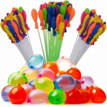 Happy Baby Magic Balloons Water Balloons Bunch Filled With Water Inflatable Balls Party Decoration Latex Toy, Multicolor, 111Pcs/Bag, 07090229