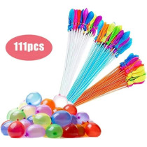 Happy Baby Magic Balloons Water Balloons Bunch Filled With Water Inflatable Balls Party Decoration Latex Toy, Multicolor, 111Pcs/Bag, 07090229