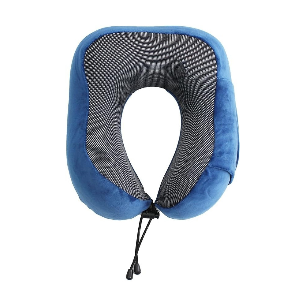 Pillow Memory Foam Neck And Head Support Pillows Airplane Travel, Blue