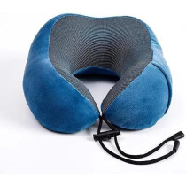 Pillow Memory Foam Neck And Head Support Pillows Airplane Travel, Blue