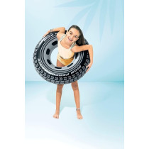 Intex Swimming Tube Giant Car Tyre, 91cm, Black/White