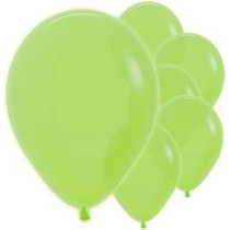 Amscan 20000804 12-Inch Latex Balloons, Neon Green