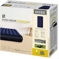 Intex DuraBeam Series Classic Downy Airbed, Blue, Twin, 64757