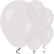 Amscan 20000784 12 Inch Latex Balloons, Clear