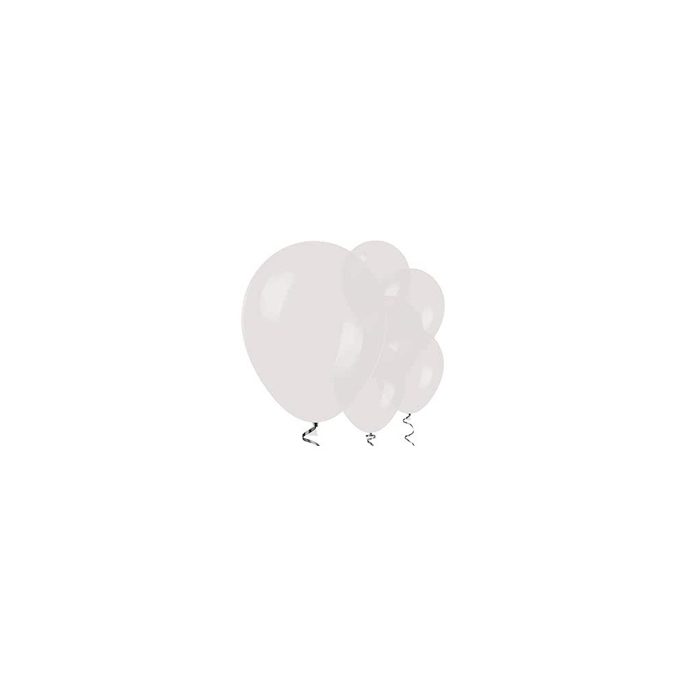 Amscan 20000784 12 Inch Latex Balloons, Clear